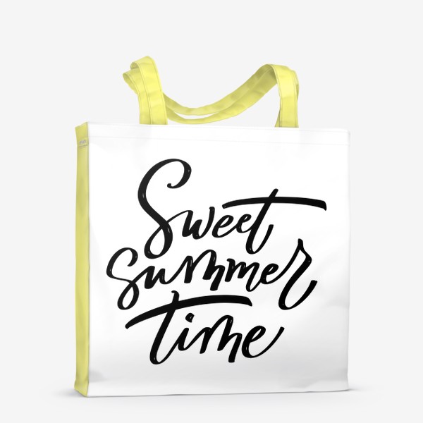 Сумка-шоппер «Летняя надпись: Sweet summer time»