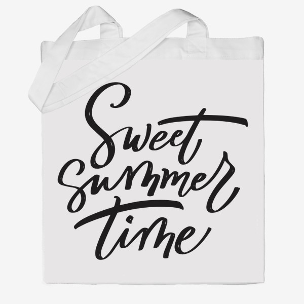 Сумка хб «Летняя надпись: Sweet summer time»