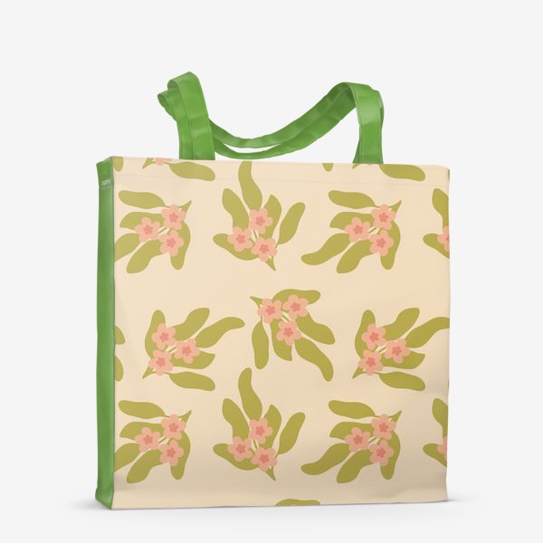 Сумка-шоппер «Весенние цветы, паттерн»
