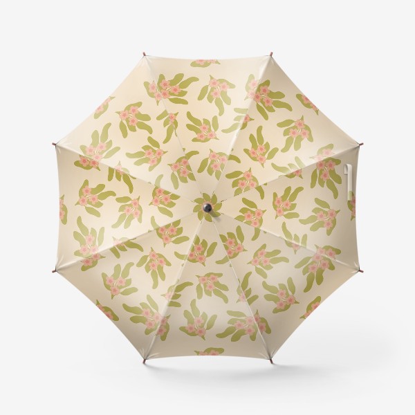 Зонт «Весенние цветы, паттерн»