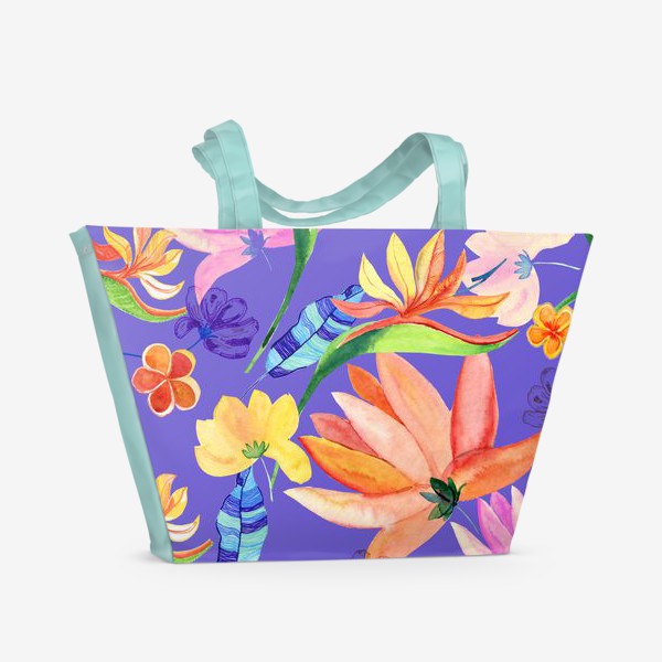 Пляжная сумка «цветочный бриз»