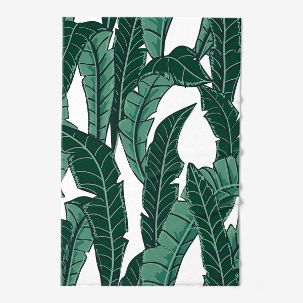Полотенце «Банановые листья прозрачный фон»