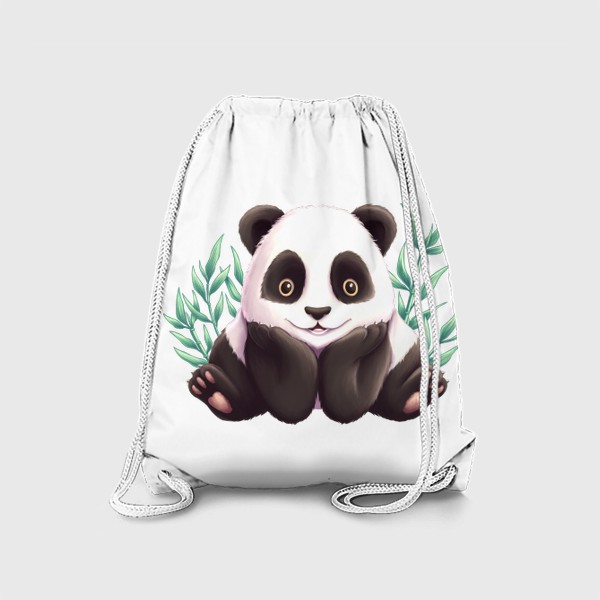Рюкзак «Панда и листья бамбука»