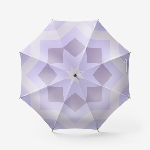 Зонт «Серо-сиреневый геометрический узор»
