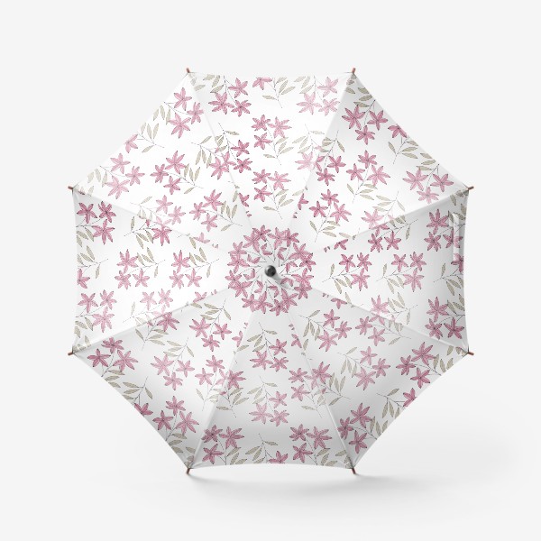Зонт &laquo;Розовые цветы&raquo;
