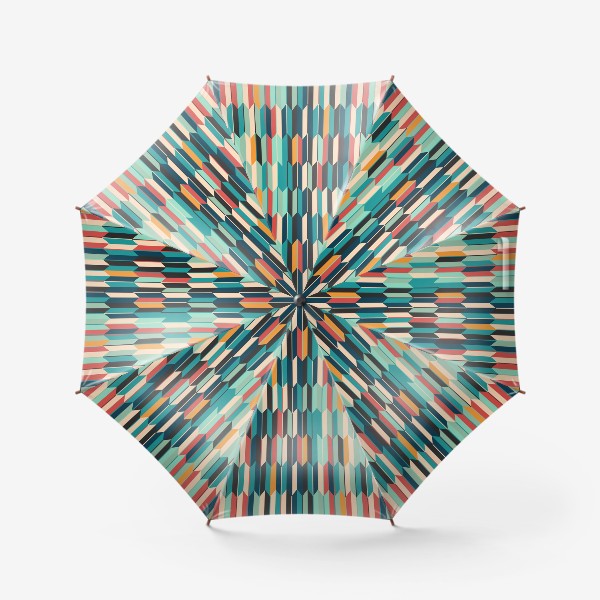 Зонт &laquo;Японский геометрический традиционный узор оперение стрел ябанэягасури&raquo;