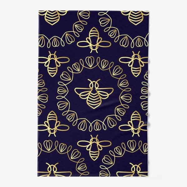 Полотенце «Золотые пчелы наполеона. Лакшери голд»