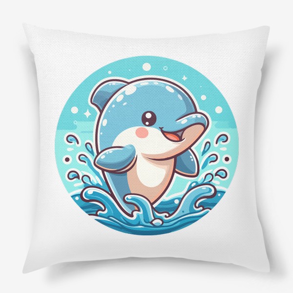 Подушка «Забавный прыгающий дельфин»