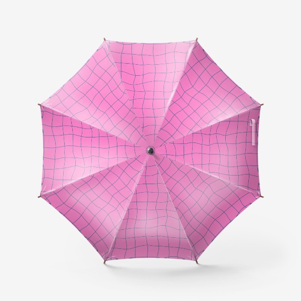 Зонт «Ретро принт с искаженной клеткой в духе 90х и 2000х»