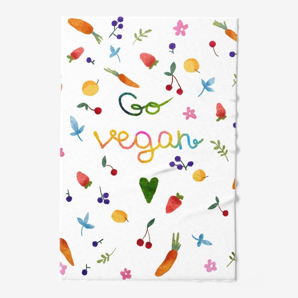 Полотенце «Go vegan»
