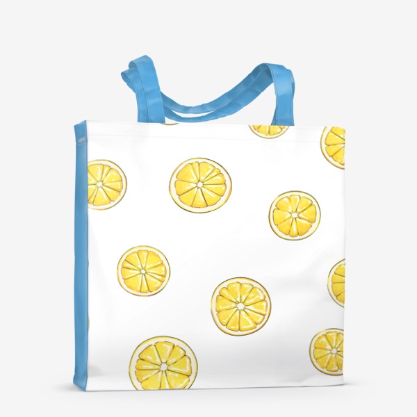 Сумка-шоппер &laquo;Дольки лимона. Паттерн&raquo;
