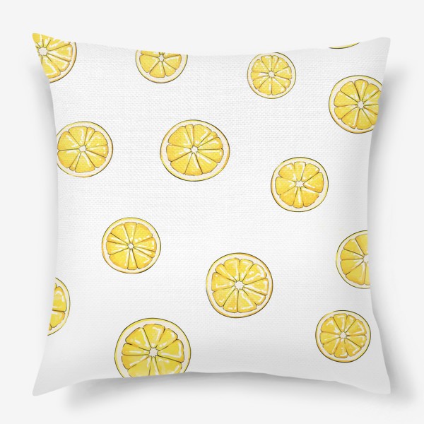 Подушка «Дольки лимона. Паттерн»