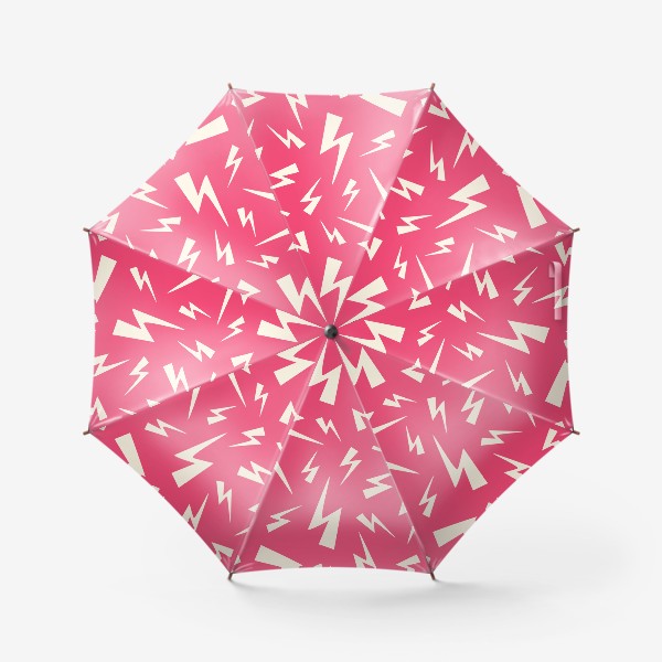 Зонт «Розовый паттерн с молниями»