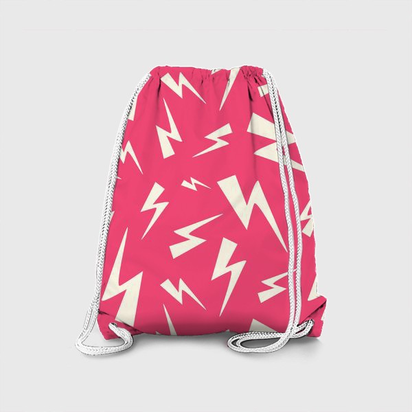 Рюкзак «Розовый паттерн с молниями»