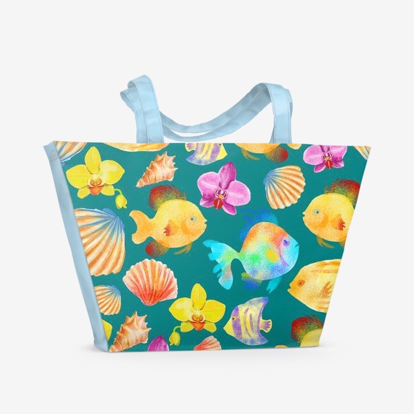 Пляжная сумка «тропический аквариум»