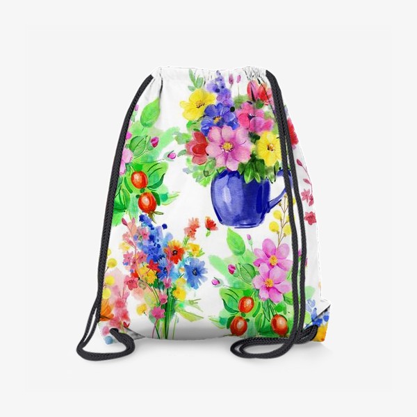 Рюкзак «цветы в чашке»