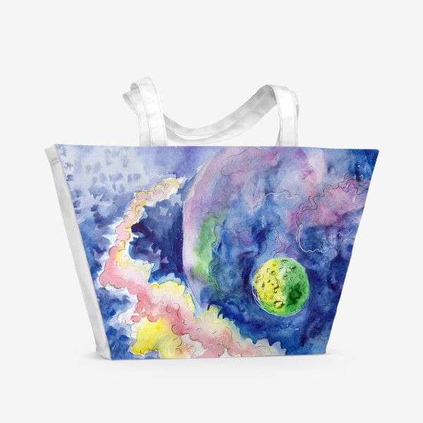 Пляжная сумка «Где-то на просторах Вселенной»