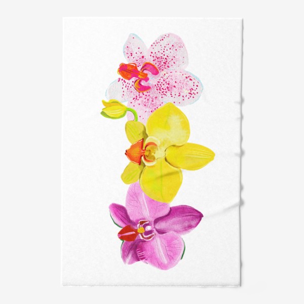 Полотенце «три орхидеи»