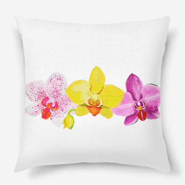 Подушка «три орхидеи»