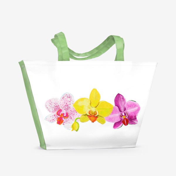Пляжная сумка «три орхидеи»