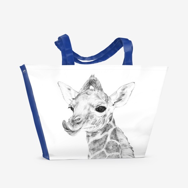 Пляжная сумка «Малыш жирафик/Baby giraffe»