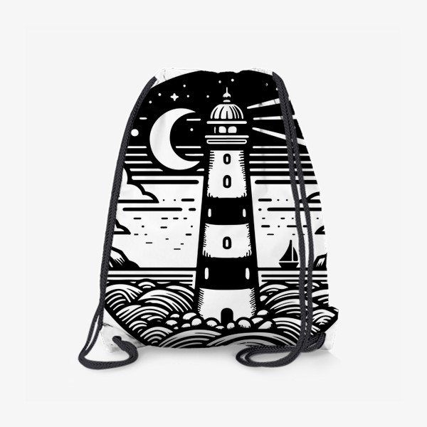 Рюкзак «Маяк и ночное море»