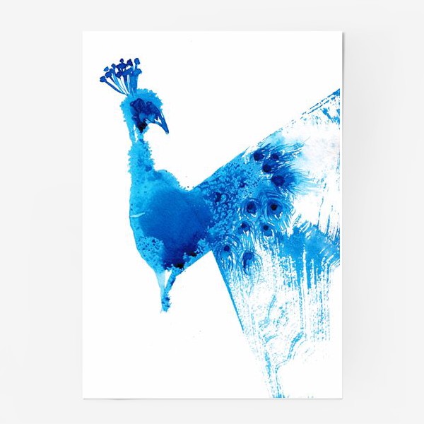 Постер &laquo;птица счастья павлин&raquo;
