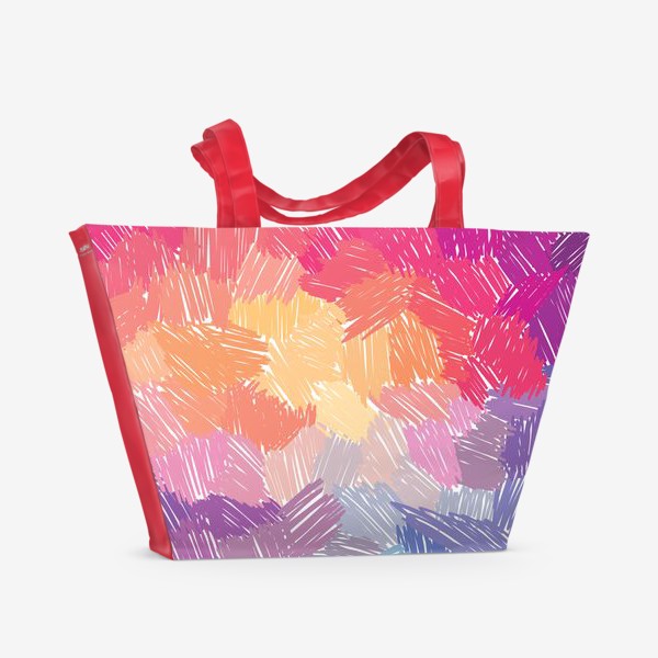 Пляжная сумка «Яркий абстрактный фон»