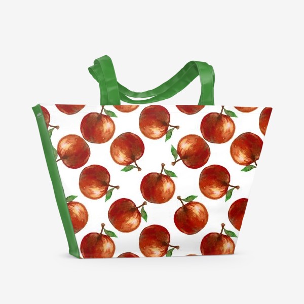 Пляжная сумка «Сочные яблоки»
