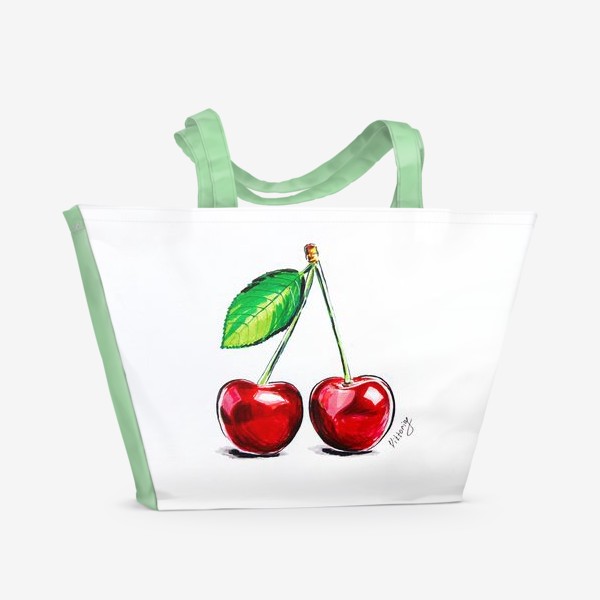 Пляжная сумка «Спелая вишня»