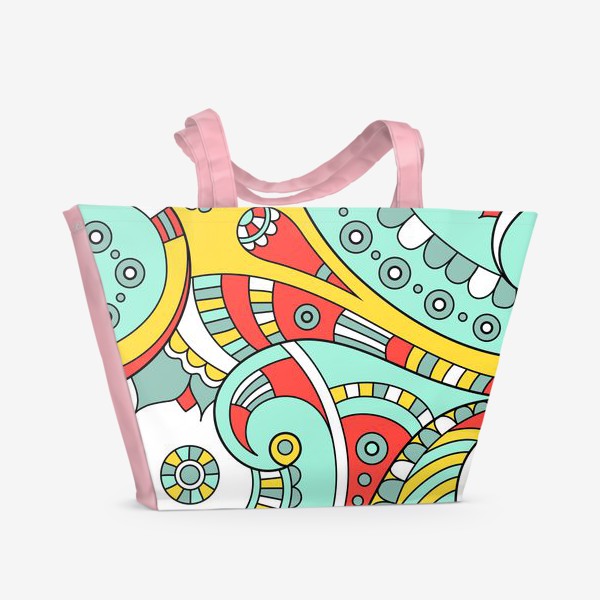 Пляжная сумка «Летний узорный орнамер»