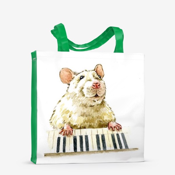 Сумка-шоппер «Мышонок и пианино»