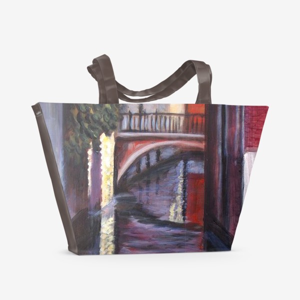 Пляжная сумка «Канал в Венеции»