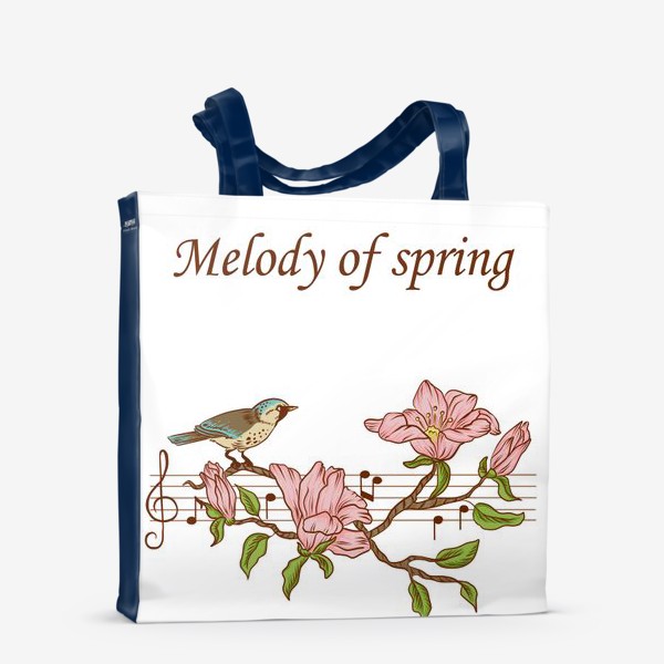 Сумка-шоппер «мелодия весны»