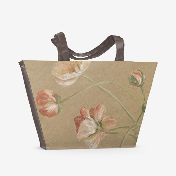 Пляжная сумка «Свежие цветы»