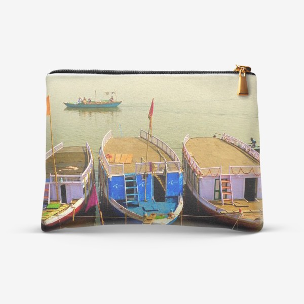 Косметичка «Цветные лодочки на реке Ганге»