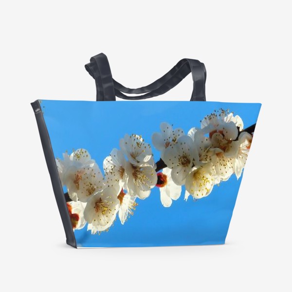 Пляжная сумка «Цветущая сакура весной»