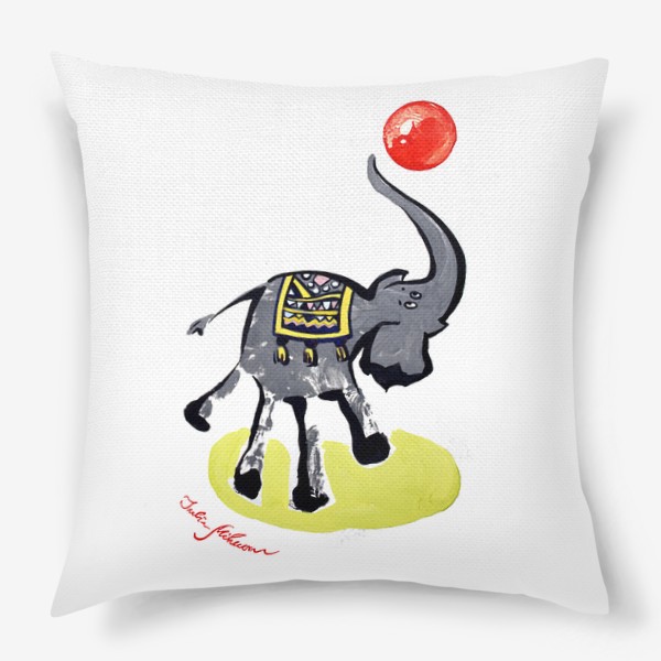 Подушка «Слон в цирке 2»