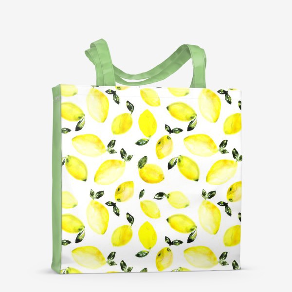 Сумка-шоппер «Лимончики акварельные»