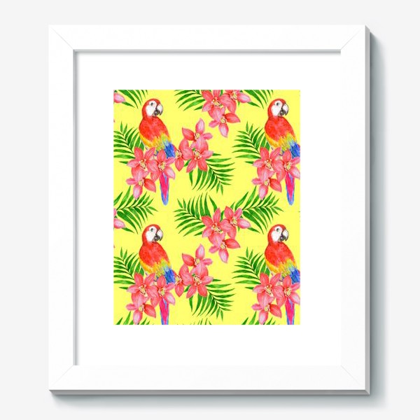 Картина «Тропический паттерн с попугаями»