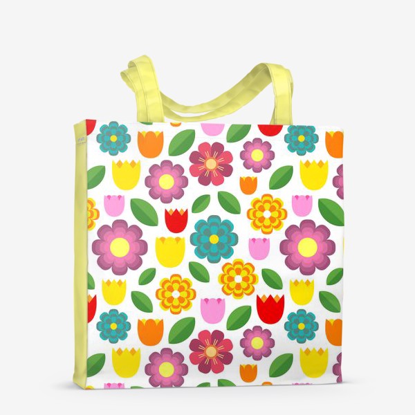 Сумка-шоппер «Яркие цветы»