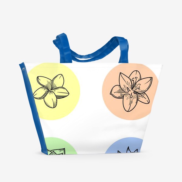 Пляжная сумка «Цветочная композиция»