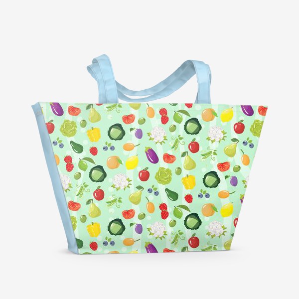 Пляжная сумка «Фрукты и овощи»