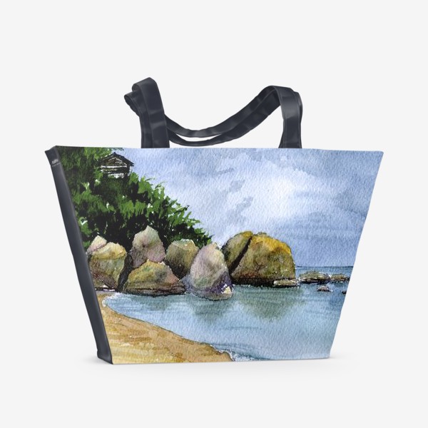 Пляжная сумка «Морской пейзаж Самуи.»