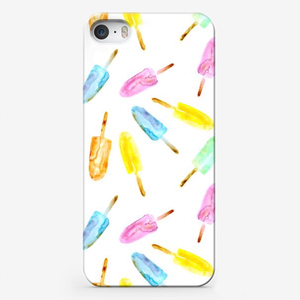 Чехол iPhone «Эскимо фруктовое акварельное»