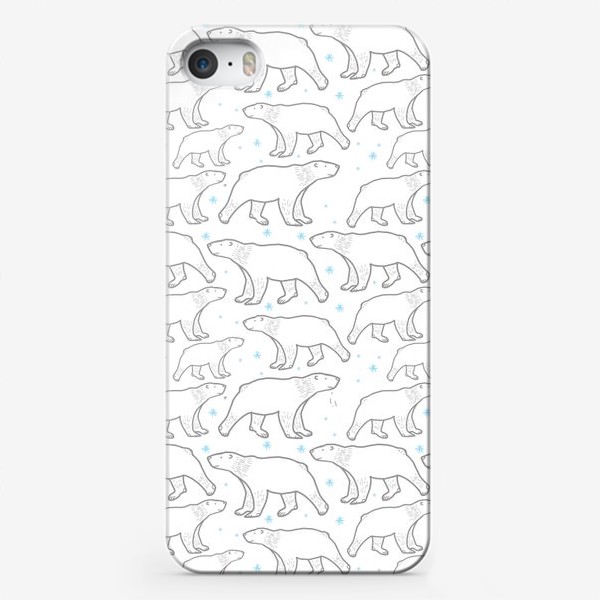 Чехол iPhone « Северные белые медведи »