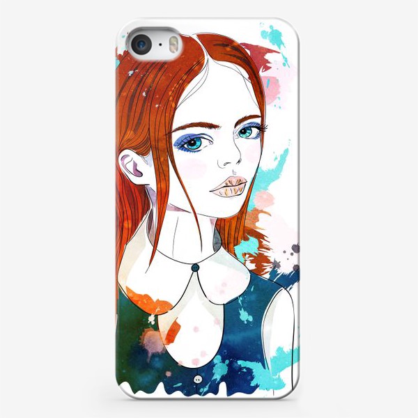 Чехол iPhone «Рыжеволосая девушка»