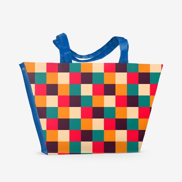 Пляжная сумка «Веселые квадраты»