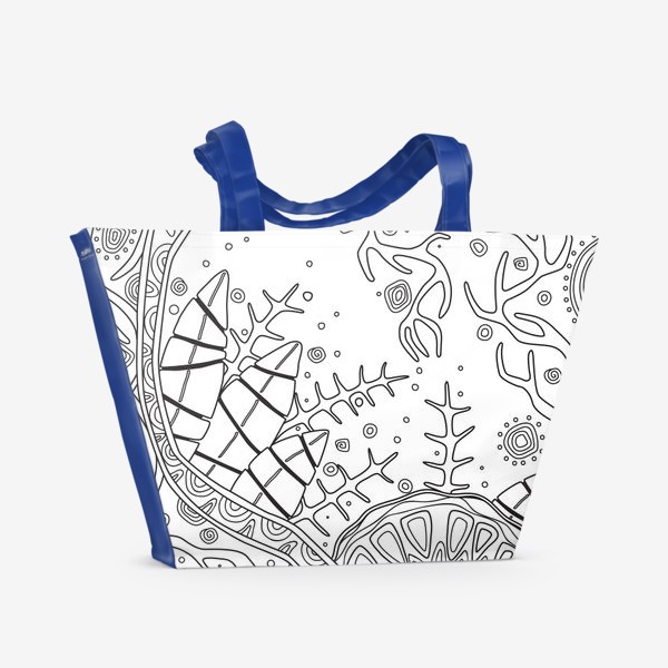 Пляжная сумка «цветник_2»