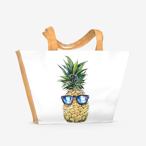 Пляжная сумка «Летний ананас»